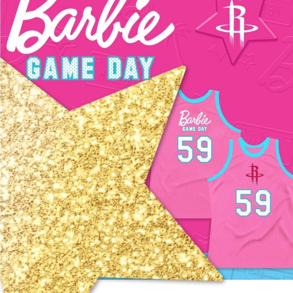 Barbie | Tops | Barbie Rockets Game Day Pink Jersey | Poshmark